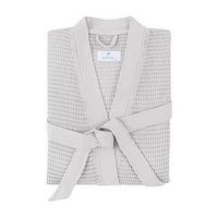 Thumbnail for Kiran Silver Bathrobe | Matouk Robes - Light weight waffle robe at Fig Linens and Home