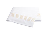 Matouk Liana Champagne Flat Sheet | Fig Linens