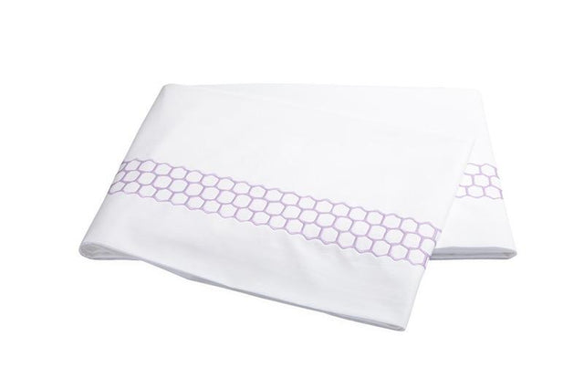 Matouk Liana Lavender Flat Sheet | Fig Linens