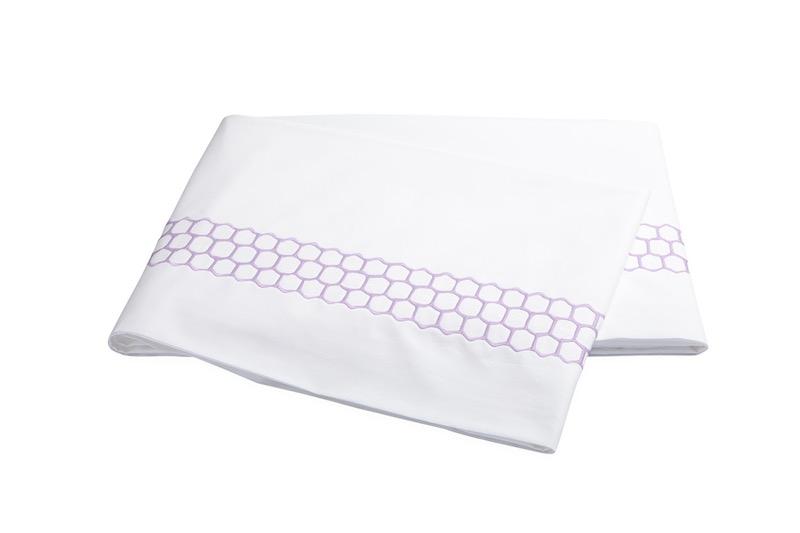 Matouk Liana Lavender Flat Sheet | Fig Linens