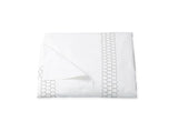 Matouk Liana Silver Duvet Cover | Fig Linens