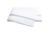 Lowell Blue Flat Sheet | Matouk at Fig Linens