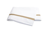 Matouk Lowell Champagne Flat Sheet | Fig Linens