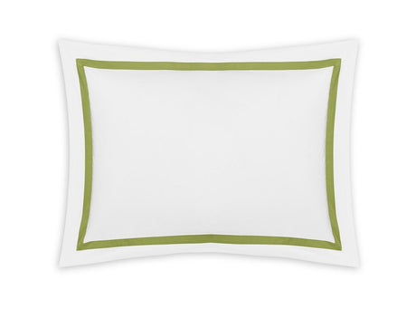 Lowell Grass Green Sham | Matouk at Fig Linens