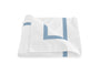 Duvet Cover - Matouk Lowell Hazy Blue Bedding at Fig Linens and Home