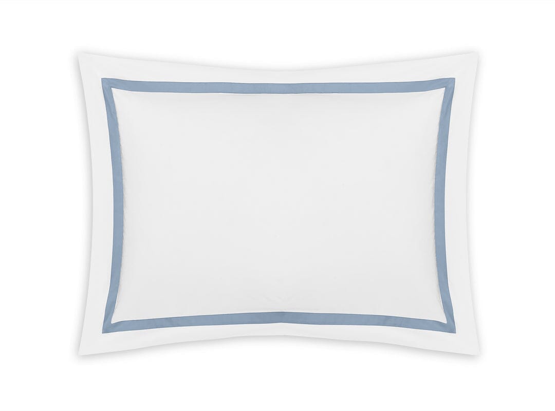 Pillow Sham - Matouk Lowell Hazy Blue Bedding at Fig Linens and Home