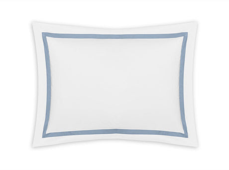 Pillow Sham - Matouk Lowell Hazy Blue Bedding at Fig Linens and Home