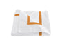 Matouk Lowell Tangerine Duvet Cover - Percale Bedding at Fig Linens