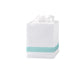 Lowell Tissue Cover in Aquamarine | Matouk at Fig Linens