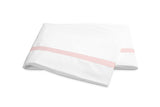 Lowell Pink Flat Sheet | Matouk Percale Bedding at Fig Linens