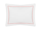 Lowell Pink Sham | Matouk Percale Bedding at Fig Linens