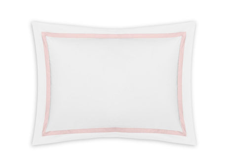 Lowell Pink Sham | Matouk Percale Bedding at Fig Linens