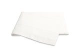 Luca Hemstitch Flat Sheet in Bone | Percale Cotton Bed Sheets - Matouk at Fig Linens