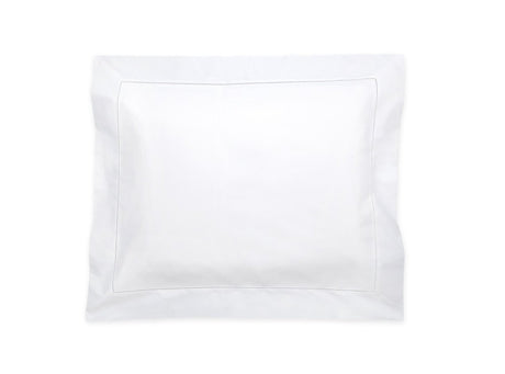 Luca Hemstitch Pillow Sham in White | Matouk at Fig Linens