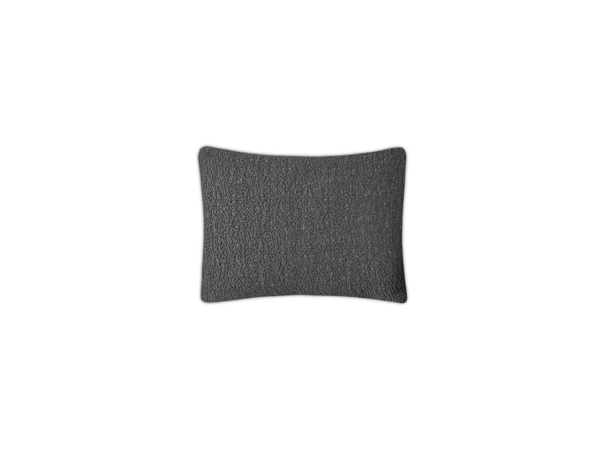 Matouk Malibu Boudoir Sham charcoal at Fig Linens and Home