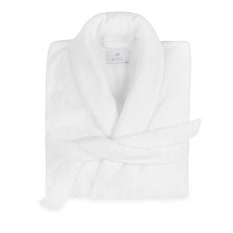 Robe - Matouk Milagro White Bathrobe at Fig Linens and Home