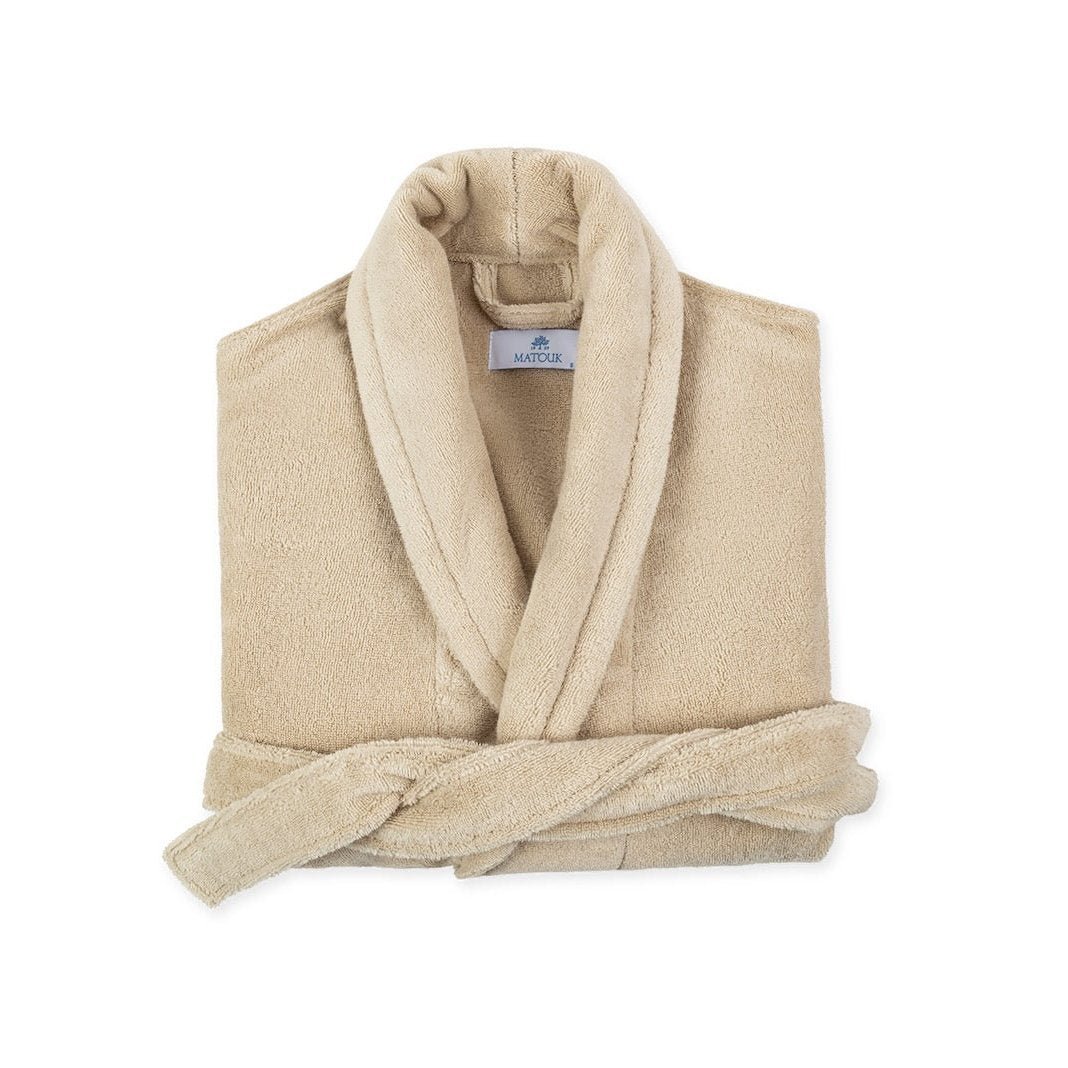 Robe - Matouk Milagro Dune Bathrobe at Fig Linens and Home