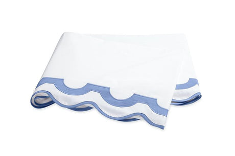 Matouk Mirasol Azure Flat Sheet at Fig Linens and Home