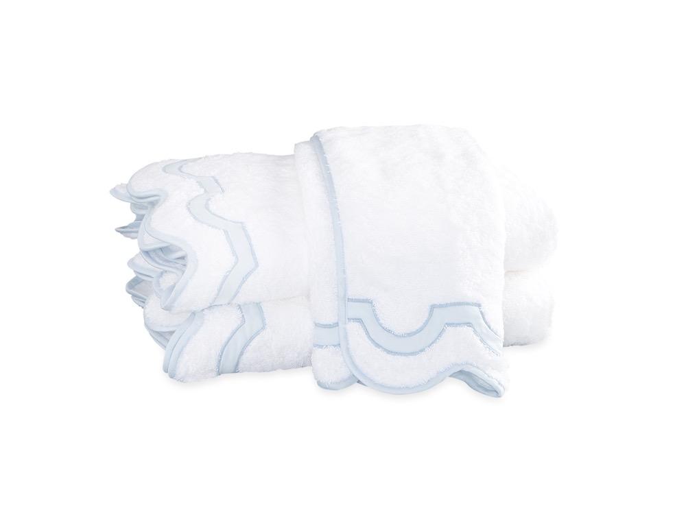 Mirasol Blue Bath Towels | Matouk at Fig Linens and Home