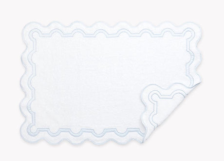 Mirasol Blue Tub Mat | Matouk at Fig Linens and Home