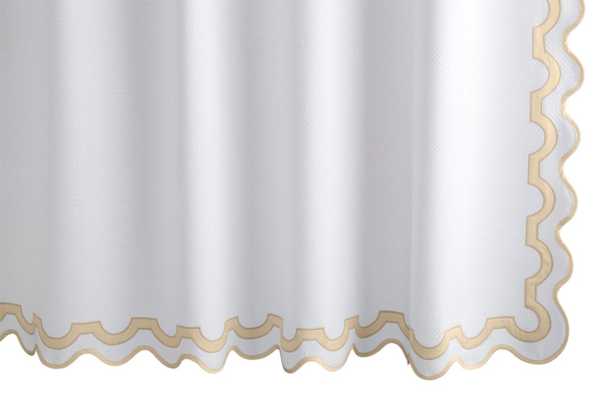 Mirasol Champagne Shower Curtain | Matouk Bath at Fig Linens and Home