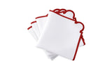 Matouk Mirasol Napkins in Scarlet Red | Fig Linens and Home Formal Table Linens