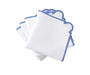 Matouk Mirasol Napkins in Azure Blue | Fig Linens and Home Formal Table Linens