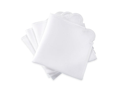 Matouk Mirasol Napkins in White | Fig Linens and Home Formal Table Linens