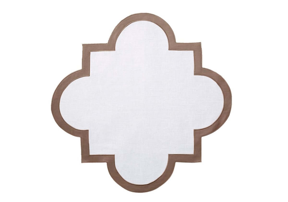 Matouk Mirasol Placemats in Mocha | Fig Linens