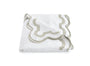 Matouk Mirasol Silver Duvet Cover at Fig Linens and Home