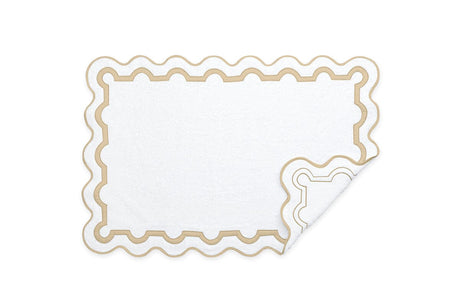 Mirasol Champagne Tub Mat | Matouk at Fig Linens and Home