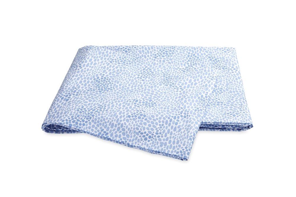 Matouk Nikita Azure Flat Sheet | Fig Linens