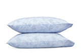 Matouk Nikita Azure Pillowcases | Fig Linens