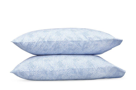 Matouk Nikita Azure Pillowcases | Fig Linens