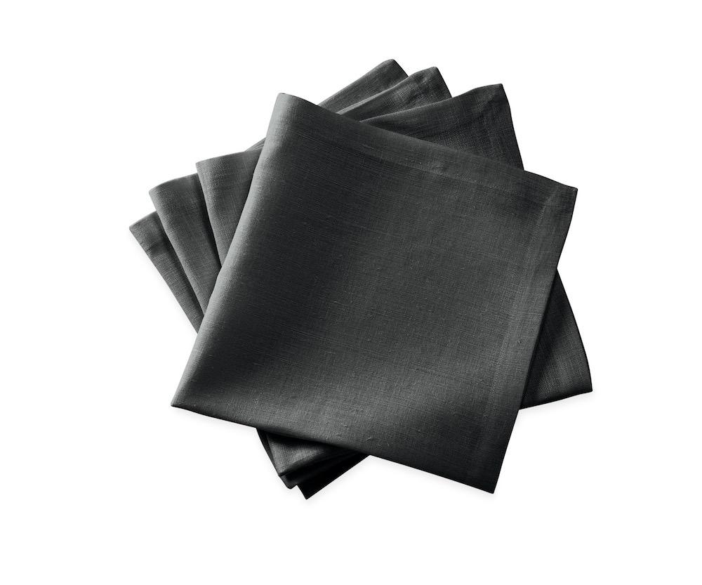 Chamant Charcoal Napkins | Matouk at Fig Linens