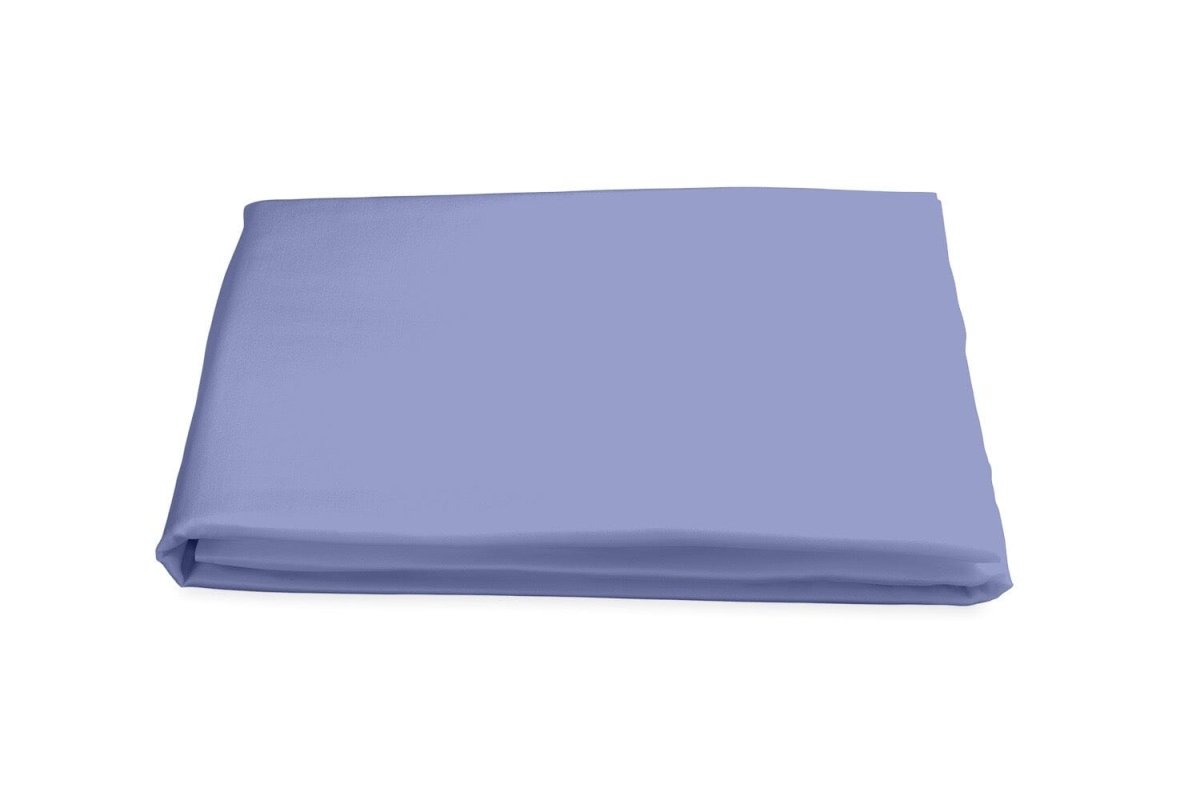 Fitted Sheet - Matouk Nocturne Sateen Bedding in Azure Blue at Fig Linens and Home