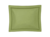 Matouk Nocturne Grass Green Pillow Shams - Fig Linens and Home - Matouk Bedding - Sateen