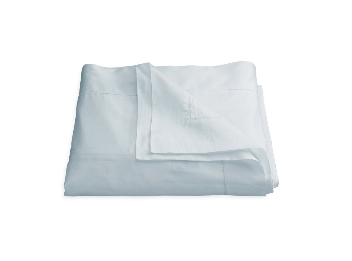 Nocturne Hemstitch Pool Duvet Cover | Matouk Sateen Bedding