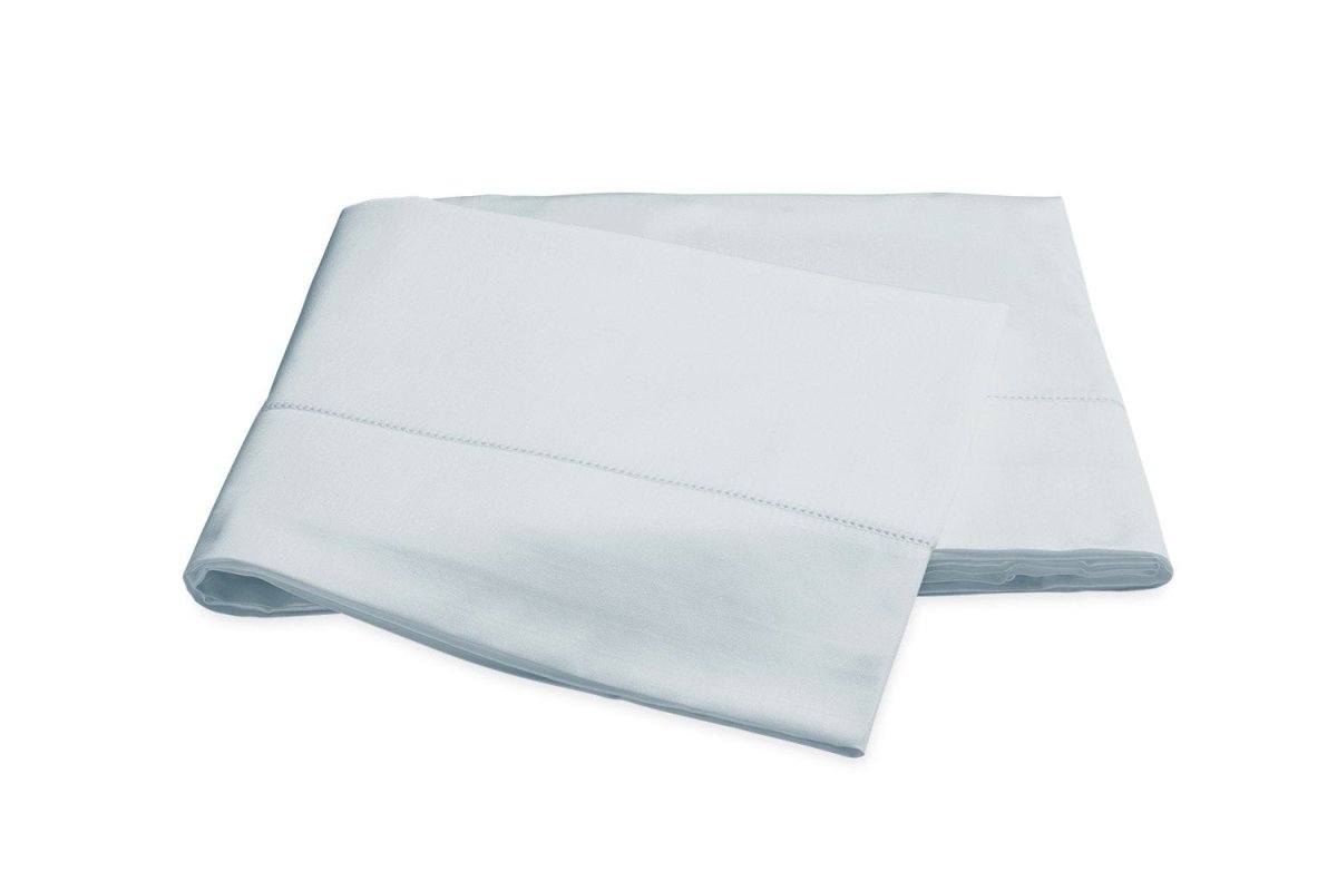 Nocturne Hemstitch Pool Flat Sheet | Matouk Sateen Bedding