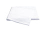 Nocturne Hemstitch White Flat Sheet | Matouk Sateen Bedding