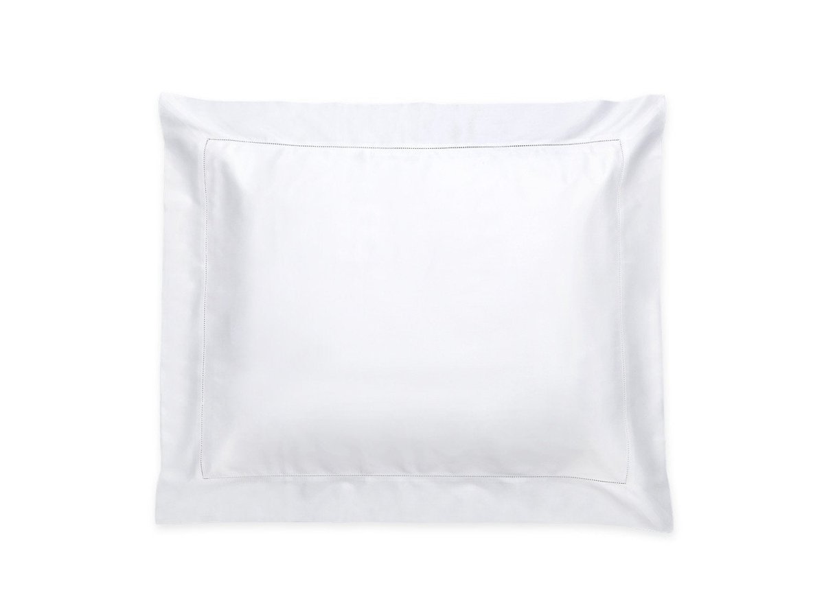 Nocturne Hemstitch White Sham | Matouk Sateen Bedding