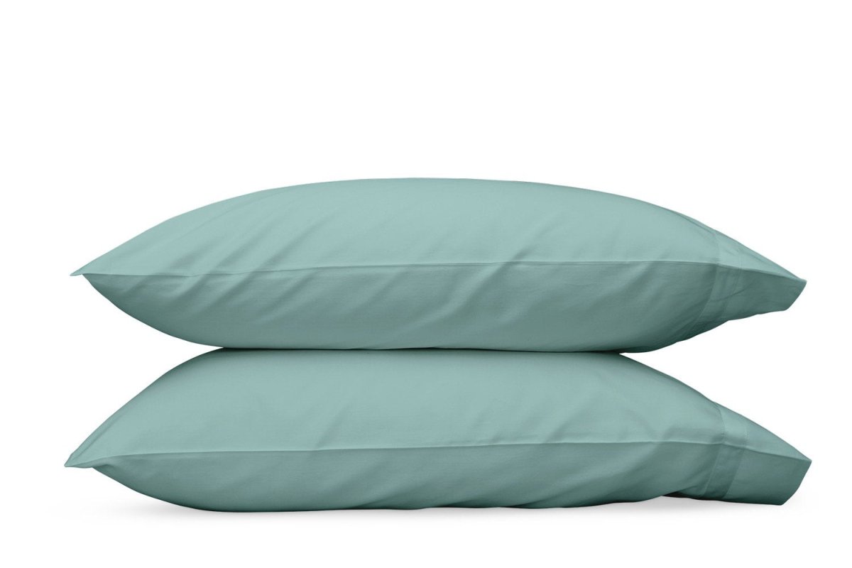 Matouk Nocturne Aquamarine Pillowcase | Fig Linens