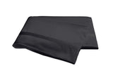 Matouk Nocturne Black Flat Sheet | Fig Linens