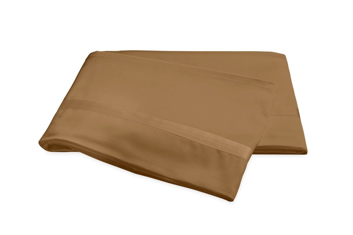 Matouk Nocturne Bronze Flat Sheet | Fig Linens