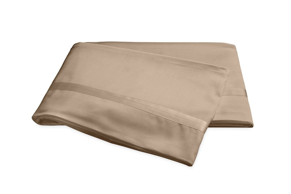 Matouk Nocturne Khaki Flat Sheet | Fig Linens