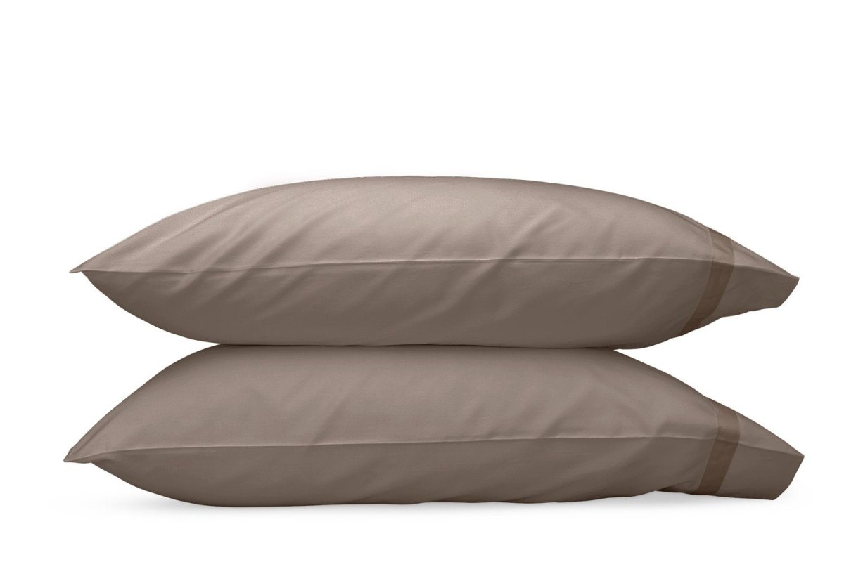 Matouk Nocturne Mocha Pillowcase | Fig Linens