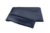 Matouk Nocturne Navy Flat Sheet | Fig Linens