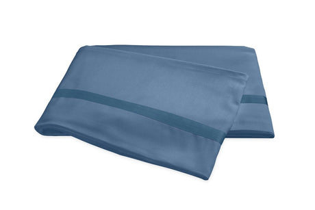 Matouk Nocturne Sea Flat Sheet | Fig Linens