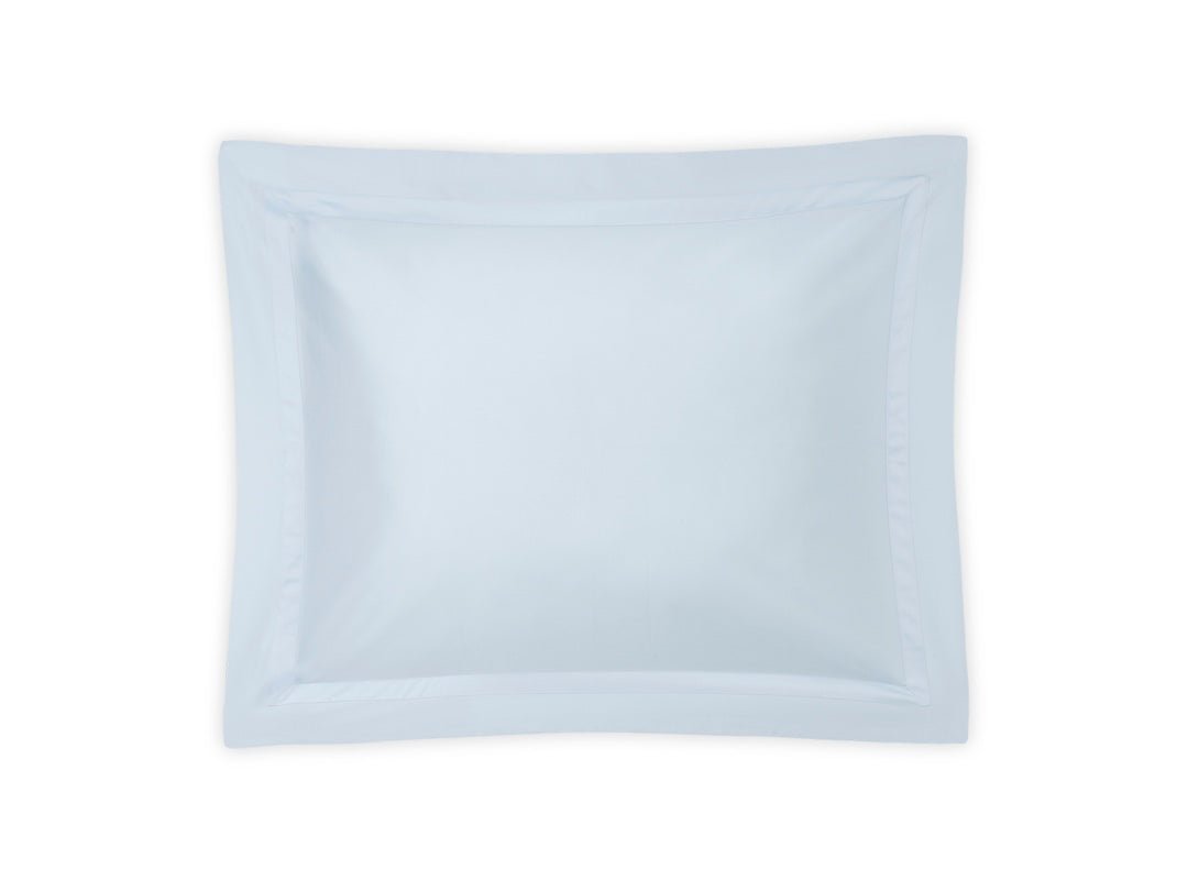 Matouk Pillow Sham - Nocturne Sateen Cotton Light Blue Bedding