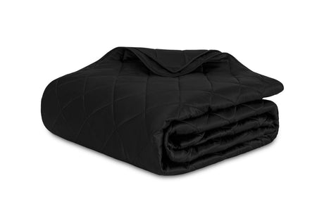 Matouk Coverlet - Nocturne Quilt in Black at Fig Linens and Home